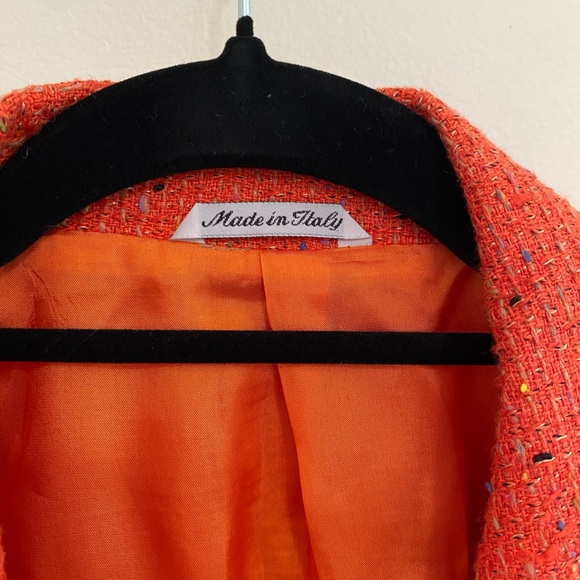 Vintage Missoni Donna Orange Blazer Designer Italy - Picture 2 of 6